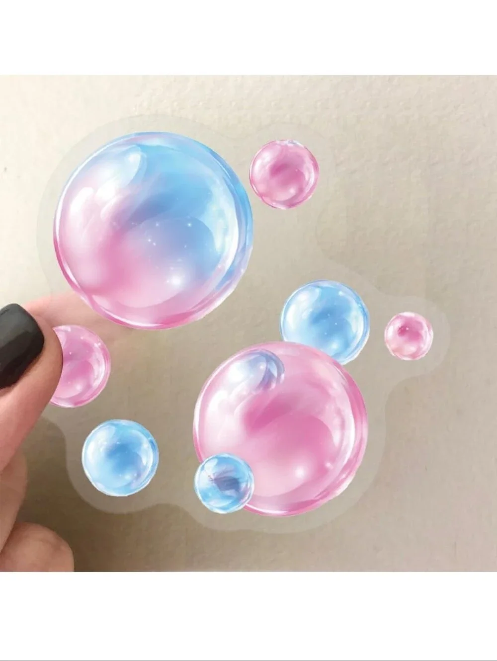 Multicolor Bubble Party Wall Decal - Home Party Supplies